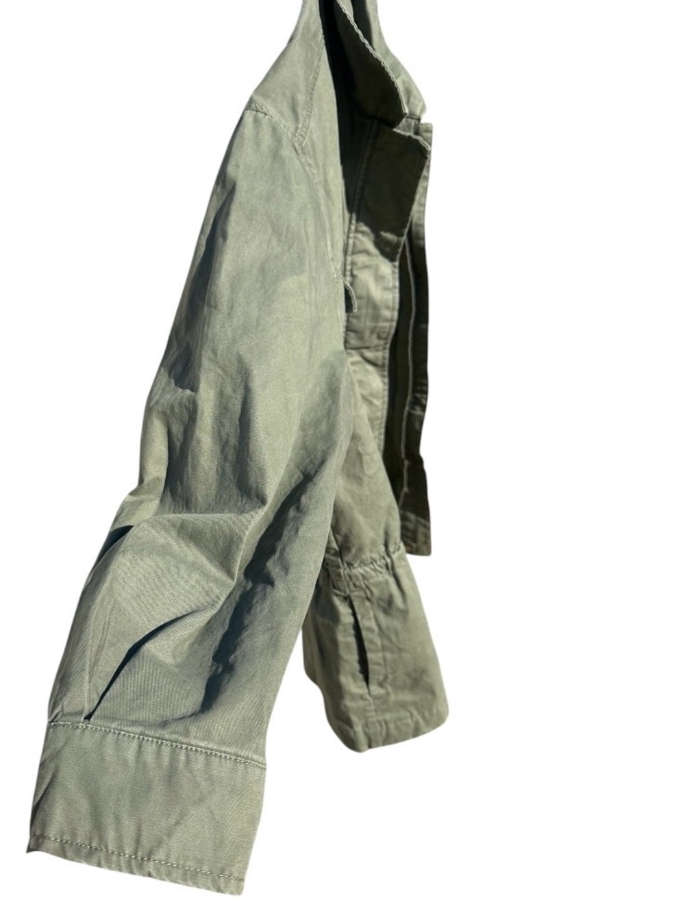 Old Navy Utility Drawstring Waist Jacket - Cinched-Waist Olive NWT SIZE XL/18 - Picture 4 of 6